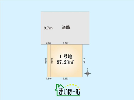 ��ʌ��������܎s�΋摾�c�E1���ڂ̓y�n�̋��}